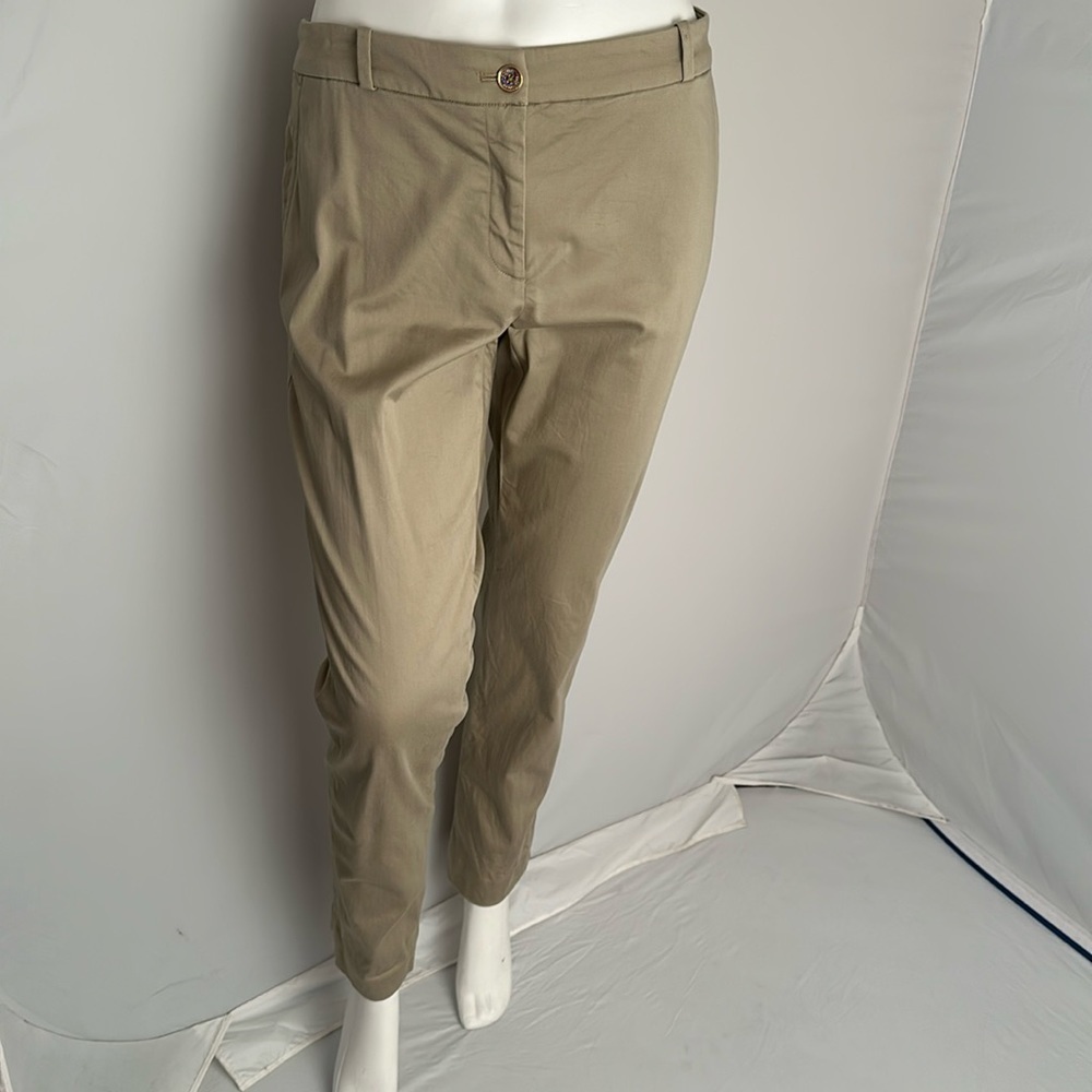 MICHAEL Michael Kors tan stretch slim ankle trousers
